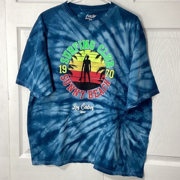 Surfing Club T-Shirt Los Cabos Sunny Beach Surf Life Brand Tee XXL - Picture 3 of 7